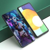 Arcane Jinx Anime Phone Case For Samsung A13 A22 A24 A32 A23 A25 A34 A35 A52S A53 A54 A55 A73 5G A12 A14 A15 A31 A33 A50 A51 A72 Samsung A33 yellow
