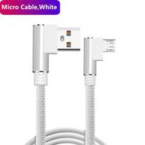Mikro USB kabelis Kablo 1m 2m 3m greitas įkrovimas duomenų sinchronizavimas mobilusis telefonas Android įkroviklis nailoninis laidas skirtas Samsung Xiaomi Xiomi Redmi 7 3M balta