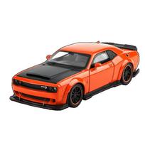 1/32 Scale Dodge Challenger SRT Hellcat Redeye Super Sports Car Alloy Metal Diecast Model Car Sound & Light Hobby Collectible Birthday oranžinė