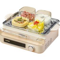 Genaisi High Borosilicate Glass Square Steaming & Baking Bowl