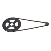 10 mm 15 dantų priekinė žvaigždutė 25H grandinės žvaigždutės komplektas Grandinės ir žvaigždučių komplektas Mini motociklui 25H Sprocket Kit gray