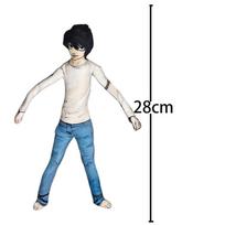 Anime Light Yagami L Plush Light Yagami L Plushies Doll Slender Twistable Shape Stuffed Playthings room Decoration Festival Present 28cm 28cm white