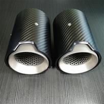 2,5 colio matinio anglies pluošto išmetimo vamzdžio antgalis, skirtas BMW F83 M5 F10 M6 F12 F13 X5M X6M gray