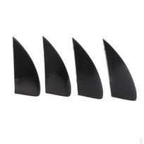 4Pcs/Set Kiteboard Fin Replacement, Rubber Washers and Mounting Screws Included