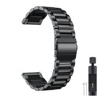 22 mm nerūdijančio plieno laikrodžio apyrankė Samsung Galaxy Watch 46mm SM-R800/ Watch 3 45mm apyrankei Gear S3 Classic/ Frontier apyrankė 22mm