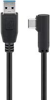 USB kabelis MicroConnect USB-A - USB-C 0,5 m juodas (USB3.1CA05A)