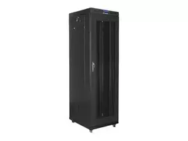 LANBERG free standing rack 19inch cabinet 42U 600x800 mesh door LCD flat pack black