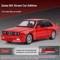 Nauja 1:24 1988 m. BMW M3 E30 lydinio sportinio automobilio modelis, metalinis klasikinis automobilio modelis, puikiai imituojantis garsą ir lengvus vaikų žaislus, dovana