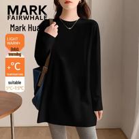 MARK FAIRWHALE Women's Fleece Lined Long Sleeve T-Shirt XL