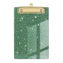 With Low Profile Gold Clip Glitter Writing Clipboard Writing Tablet File Folder  Business