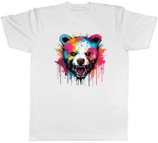 Grizzly Bear Mens T-Shirt Brown Bear Face Head Tee Gift XXXL