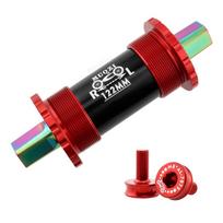 Zinc Zinc Alloy Sealed Bearing Bike Axle Ceramic Axle Bike Crankset Shaft Bicycle Bottom Bracket Bicycle BB 122mm