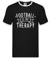 Football Is My Therapy - Mens Ringer - Fan Player Love Team England XXL