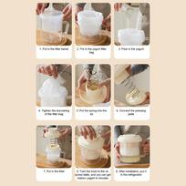 White Yellow Yogurt Filter Maker Fine Mesh Greek Yogurt Maker  Homemade Yogurt