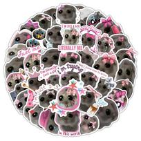 10/30/60pcs Kawaii Cartoon Sad Hamster Meme Stickers Cute Decoration Sticker Luggage Scrapbook Phone Graffiti Decal for Kids Toy
