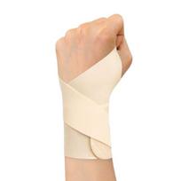 Compression Gym Sports Wristband Adjustable Fitness Strength Band Adjustable Wristband  Carpitis beige-left hand