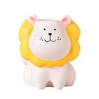 Cream Style Cartoon Lion Pen Holder Ornament Stationery Organizer Cute Pencil Storage Box  Student lion