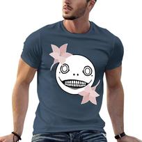 Emil Nier Automata Gestalt Replicant Lunar Tears Minimalist Design Tshirt Novelty Graphic Tee Shirt S