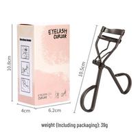 Nirance Professional Eye-Safe Black Eyelash Curler - Wide-Angle, Portable, Makeup Artist-Approved