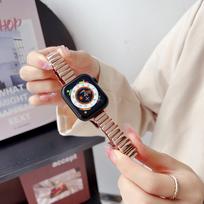 Metal Watch Bands for Apple Smart Watch Strap Wrist Bracelet for IWatch 38 40 42 44 45 49mm Butterfly Watch Buckle Watchbands 38mm/40mm/41mm/42mm(Series 10)