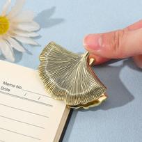 Ginkgo Leave Bouquet Journal Clips Elagant Document Organization Clips Paper Storage Clips  Office Bronze Ginkgo Leaf
