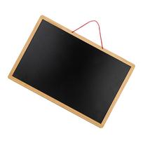 Hanging Blackboard Whiteboard Magnetic Wear-resistant Chalkboard Wood Small Wooden Double-sided 30cm X 20cm X 2cm