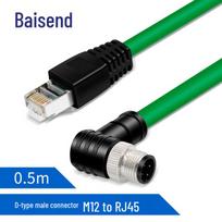 BOSENDE M12 to RJ45 Profinet Ethernet Cable 0.5m