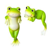 2 vnt. vazono apkabintojai varlės figūrėlės miniatiūrinė varlės statulėlė augalų dekoracijos vazono krašto kabinama varlė lauko sodui kiemui vazonui Frog