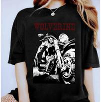 Marvel X-Men Wolverine Young Biker Logan Unisex Adult Kid Shirt 4XL