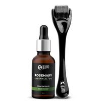 Beardo Rozmarino eterinis aliejus 15 ml ir Derma volelis 0,5 mm 540 adatų plaukų augimui ir odos maitinimui