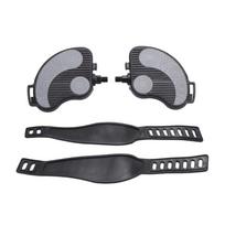 Exercise Bike Pedals with Strap Stationary Recumbent Bike Pedals Bike Fixed Gear Spin Pedals Bicycles Replacement Part