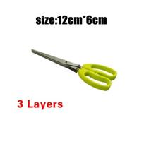 Muti-Layers Kitchen Scissors Stainless Steel Vegetable Cutter Scallion Herb Laver Spices Cooking Tool Cut Kitchen Accessories 3 Layers