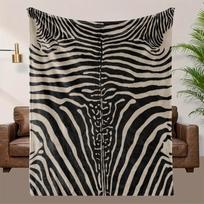 Zebrų rašto flanelės pledas, minkštas, šiltas, visais sezonais tinkamas dekoratyvinis užklotas lovai, sofai, modernaus stiliaus namų dekoras, dovana 100x150cm gray
