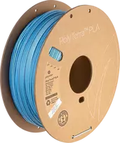 PolyTerra PLA 1.75mm 1kg plastikas 3D spausdinimui Glacier Blue (IceBlue) / Ledynų mėlynos spalvos