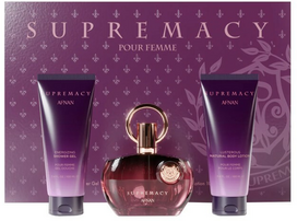 Afnan Supremacy Violet EDP kvepalų vanduo moterims, 100 ml + dušo želė, 100 ml + drėkinamasis kūno losjonas, 100 ml
