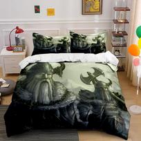 Viking Warriors Bedding Set Bedding set (1 duvet cover, 2 pillowcases, duvet not included) 135x200cm