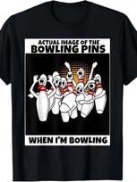Funny Seven Ten Pin Laughing Mocking Bowling Design | Best T-Shirt S 5XL, Lightw L