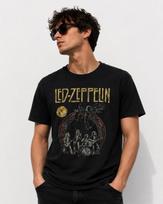 Led Zeppelin T-Shirt | Vintage Rock Band Tee Black Graphic Classic Concert Top Unisex T-Shirt XXXXL