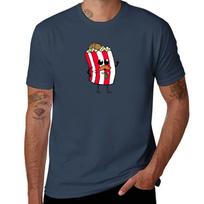 Detective Popcorn And His Buttery Goodness Tshirt Basic Daily Outfit Short Sleeve Tee S