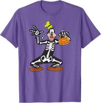 New Disney - Goofy Skeleton Halloween Fashion Casual T-Shirt S-4XL Four Seasons L