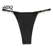 Ladies G-String Thong Women Thong Low Rise Panties with Shiny Strap & Skin Friendly Heart Ring Stretch Breathable No Show T-back Underwear XXL