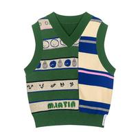 M.Latin Boys' Smile Stripe Sweater Vest 130