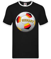 Country Football Germany Ball - Mens Ringer - German World Cup Deutschland L