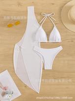 Swimsuit New European And American Bikini, Three-Piece Beachwear Bikini Women'S Split Swimsuit XS