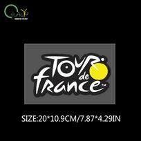 Tour de France logo sticker for road bike and mountain bike, waterproof,  helmet