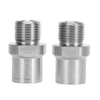 2PCS Silver Bicycle Pedal Adapters Cranks Convert Bike Pedal Adapters  Bicycle Cranks