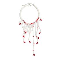 Tassel Halloween Choker Red Gothic Jewelry Punk Blood Drop Necklace  Women Style D