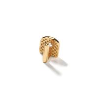 High Quality Gap Teeth Grillz Gap Iced Out 18K Gold Plated Fashion Body Jewelry  Women Man Jewelry beige