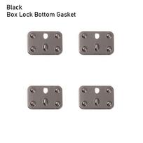 Box Luggage Accessories Mini Metal Crafts Doll Bags Parts Case Corner Protector Trunk Locks Black-Box Lock Bottom Gasket