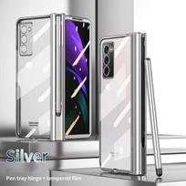 Madingas dengtas S Pen laikiklis sulankstomas dėklas Samsung Galaxy Z Fold 2 5g Fold3 Fold2 Fold 3 stiklo apsauginė plėvelė dėklai for Galaxy Z Fold 2